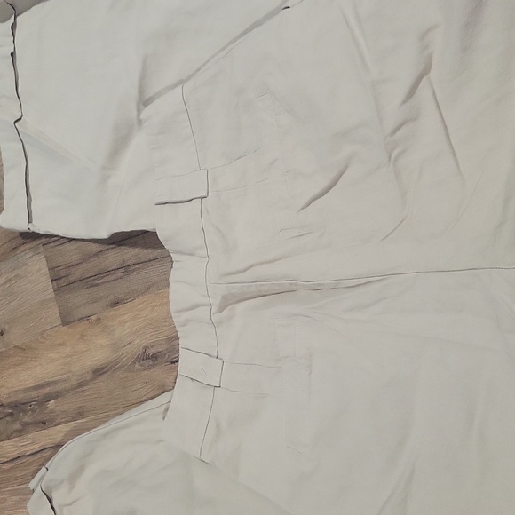 FASHION NOVA Tan High Waist Tortoise Button Wide Leg Pants - Picture 7 of 14